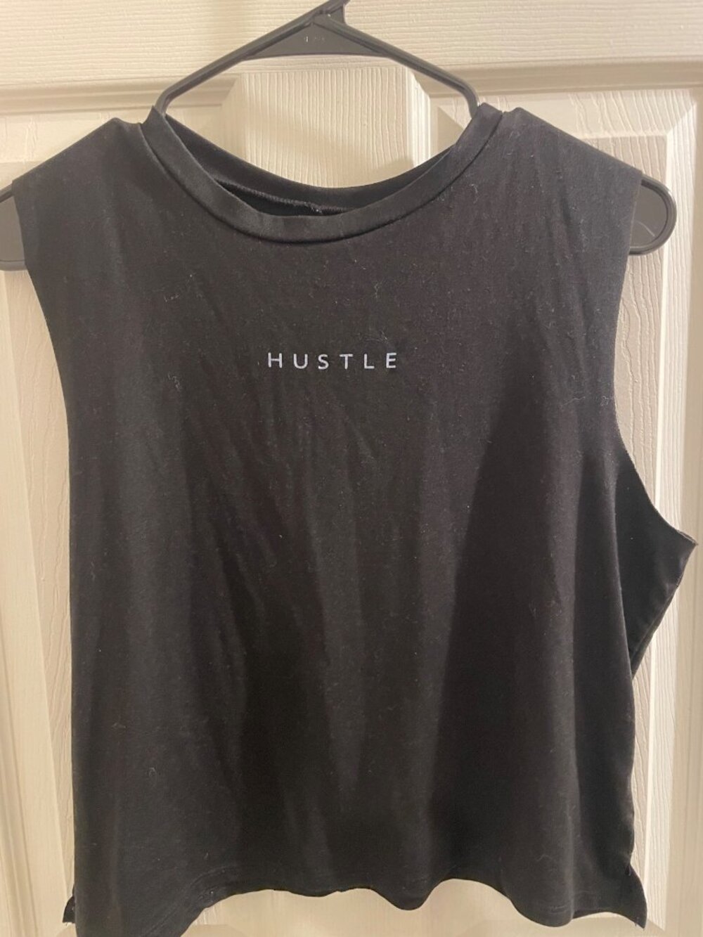 Good hYOUman Hustle Graphic Muscle Tank Top Black Size M